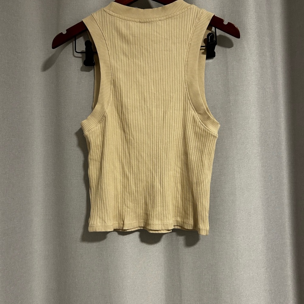 3/$25 Zara crop tank - Tan - High neck BNWT